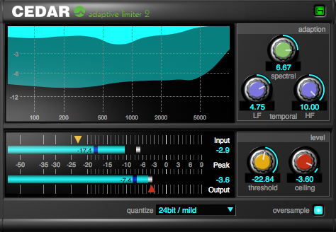 CEDAR Studio 7 Adaptive Limiter 2