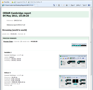 CEDAR Cambridge report generator